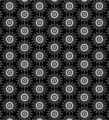 black and white seamless pattern