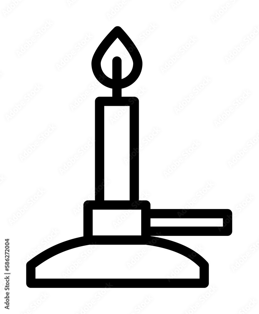 Poster burner, fire icon. simple line, outline elements of stinks icons for ui and ux, website or mobile ap