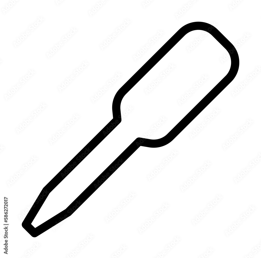 Poster pipette, chemistry icon. simple line, outline elements of stinks icons for ui and ux, website or mob