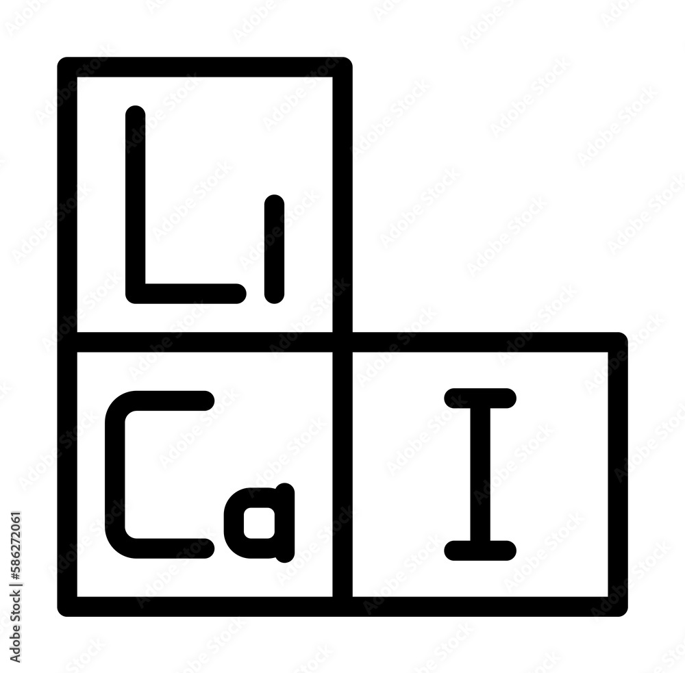 Poster elements, chemistry icon. simple line, outline elements of stinks icons for ui and ux, website or mo