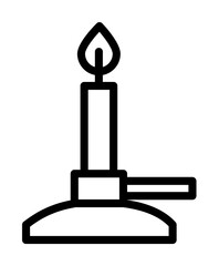 Burner, fire icon. Simple line, outline elements of stinks icons for ui and ux, website or mobile application