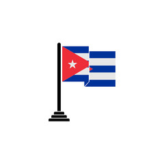Cuba flags icon set, Cuba independence day icon set vector sign symbol