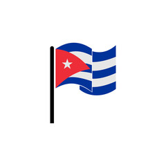 Cuba flags icon set, Cuba independence day icon set vector sign symbol