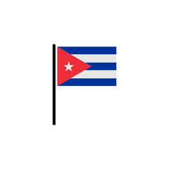 Cuba flags icon set, Cuba independence day icon set vector sign symbol