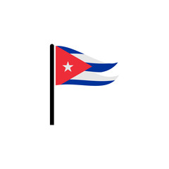 Cuba flags icon set, Cuba independence day icon set vector sign symbol