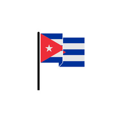 Cuba flags icon set, Cuba independence day icon set vector sign symbol