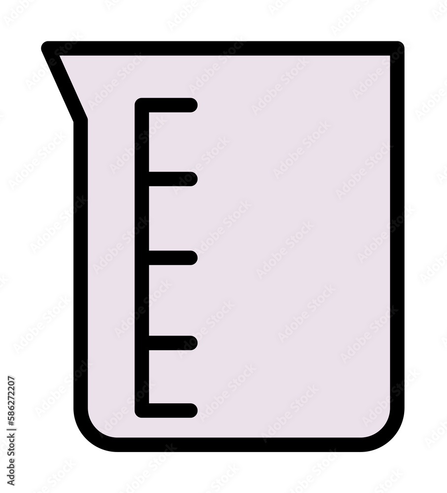 Poster flask, glass icon. simple color with outline elements of stinks icons for ui and ux, website or mobi