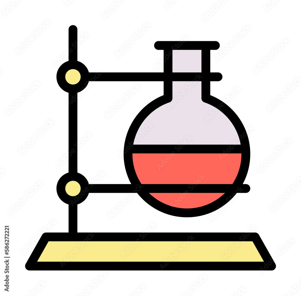 Poster flask, holder icon. simple color with outline elements of stinks icons for ui and ux, website or mob
