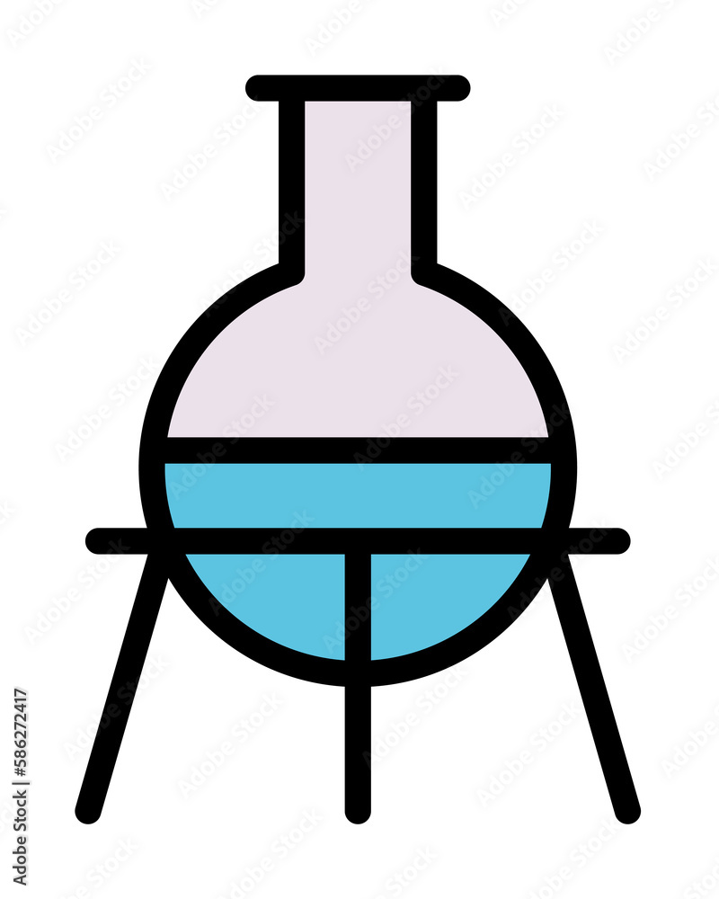 Poster flask, holder icon. simple color with outline elements of stinks icons for ui and ux, website or mob