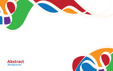 background with abstract shapes and colors. Modern vector pattern for funny brochure cover template design