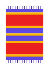 beach plaid flat icon. Element of beach holidays colored icon for mobile concept and web apps. Detailed beach plaid flat icon can be used for web and mobile. Premium icon