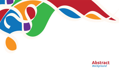 background with abstract shapes and colors. Modern vector pattern for funny brochure cover template design