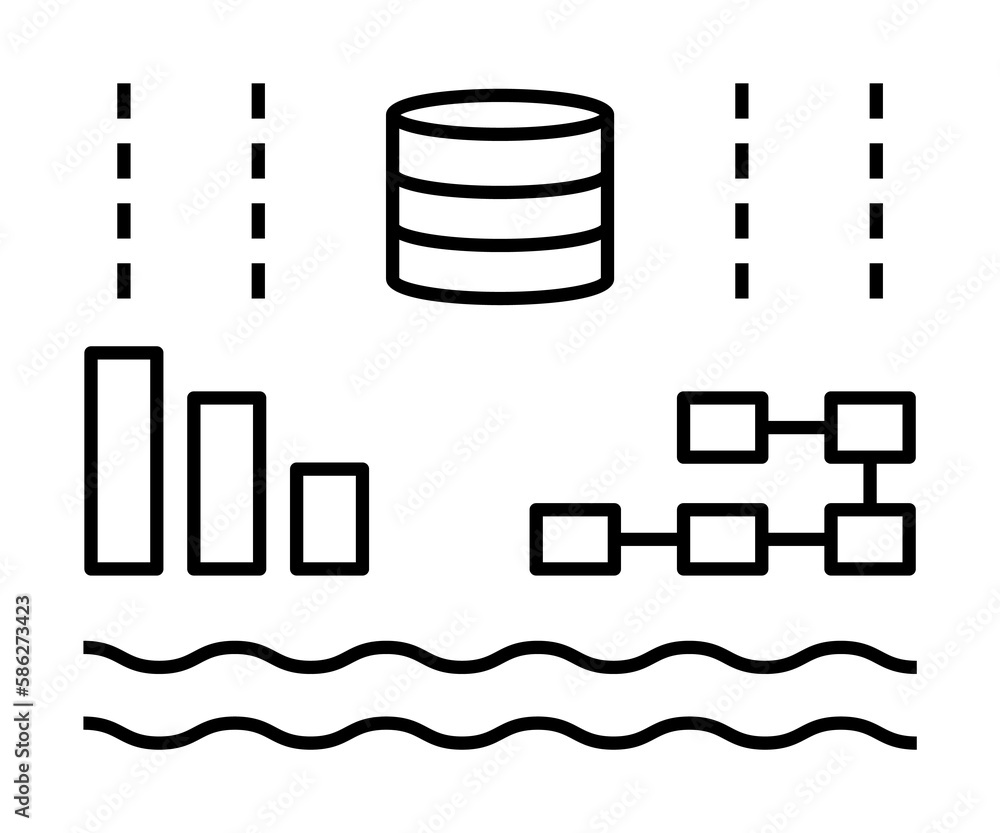 Aufkleber binary data, analysis icon. element of data analysis icon for mobile concept and web apps. detailed 