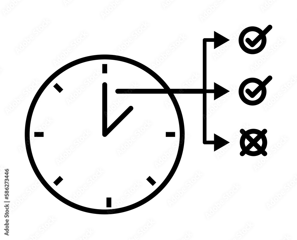 Aufkleber data analysis, clock, check icon. element of data analysis icon for mobile concept and web apps. det