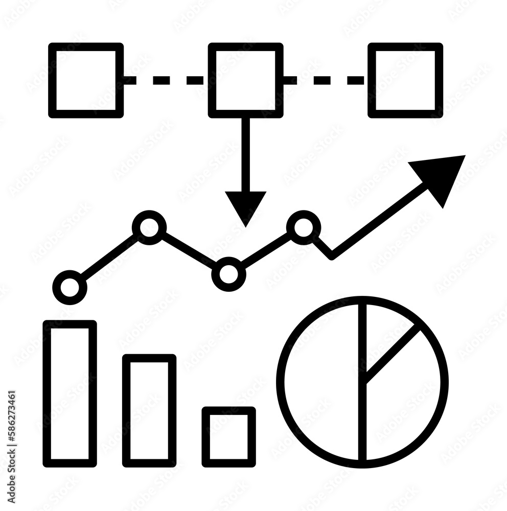 Poster data analysis, infographic icon. element of data analysis icon for mobile concept and web apps. deta