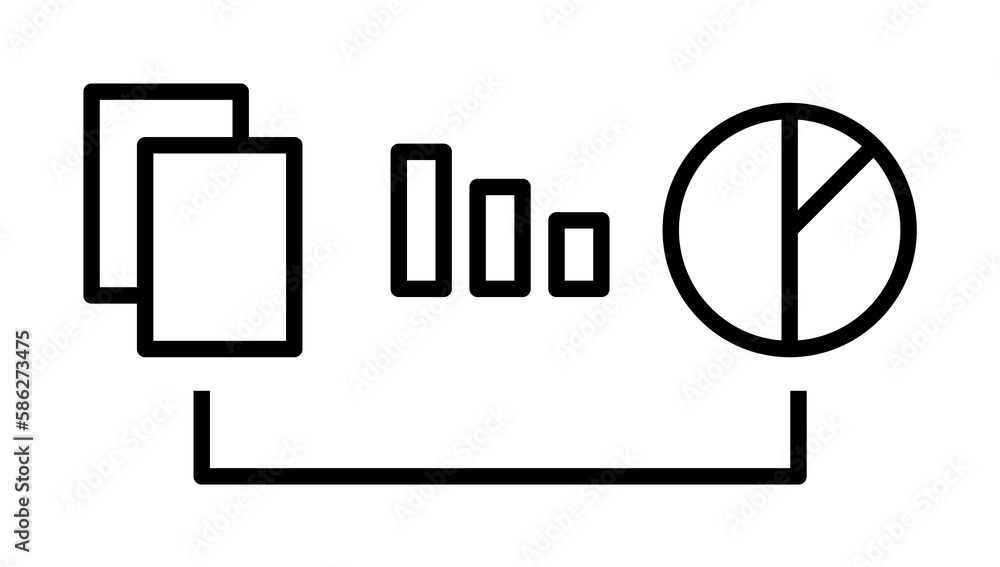 Aufkleber info graph, data analysis, chart icon. element of data analysis icon for mobile concept and web apps