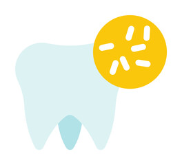 Dentistry, bacteria, dentist, doctor, hospital teeth color icon