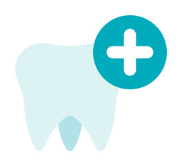 Obraz premium Dentistry, add, dentist, teeth tooth color icon