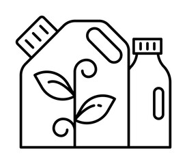 canister, plant icon. Simple line, outline ecology icons for ui and ux, website or mobile application