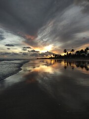 The perfect sunset on th beach © Michael