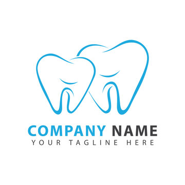 Teeth Logo vector design. Tooth Logo Design Vector. Dental care icon
