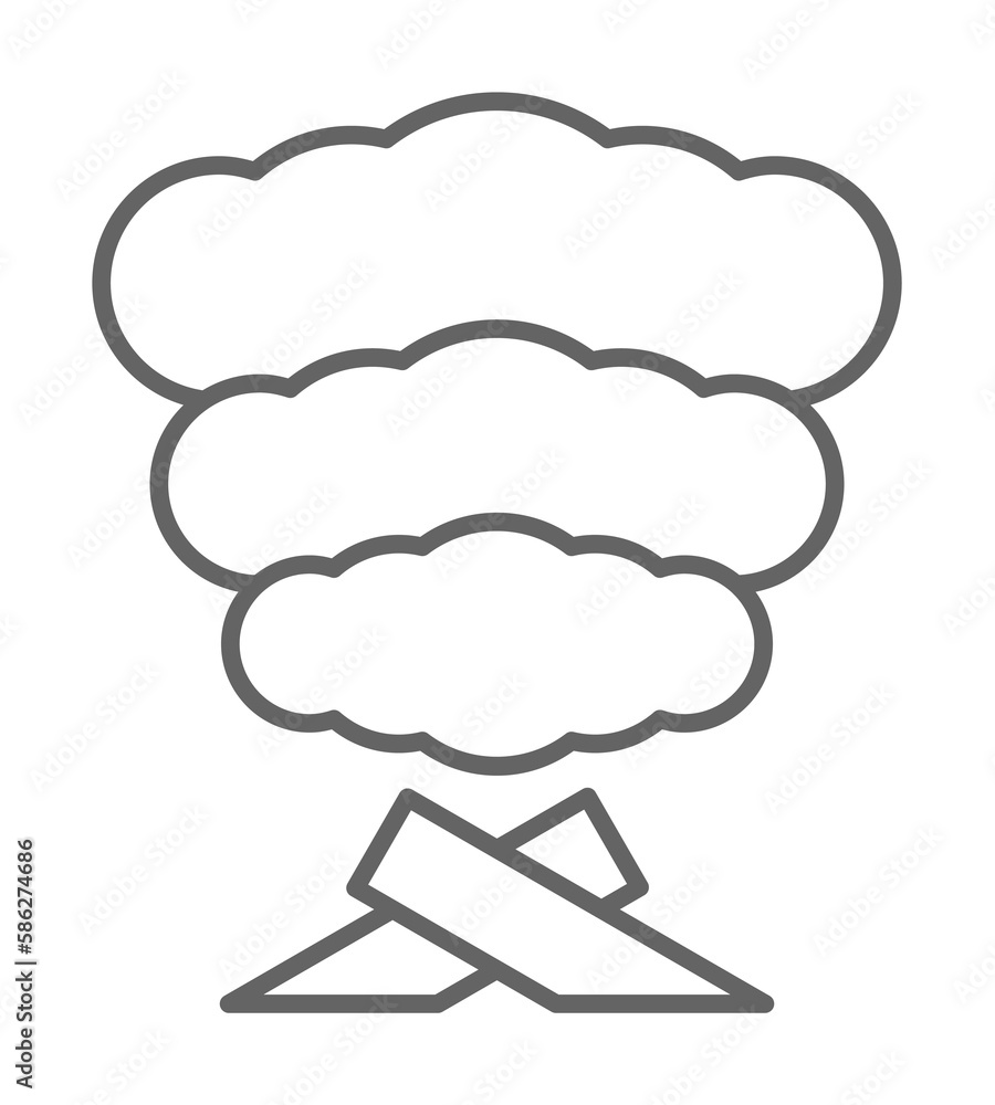 Poster emergencies, sos icon. element of emergencies icon. thin line icon for website design and developmen