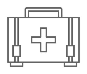 Fototapeta premium Emergencies, first aid kit icon. Element of emergencies icon. Thin line icon for website design and development, app development