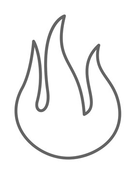 Emergencies, fire icon. Element of emergencies icon. Thin line icon for website design and development, app development
