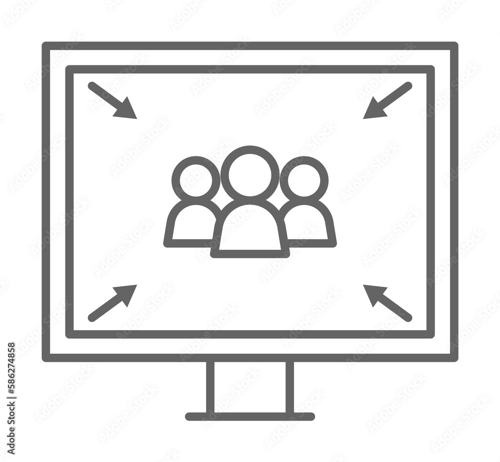 Poster emergencies, assembly point icon. element of emergencies icon. thin line icon for website design and