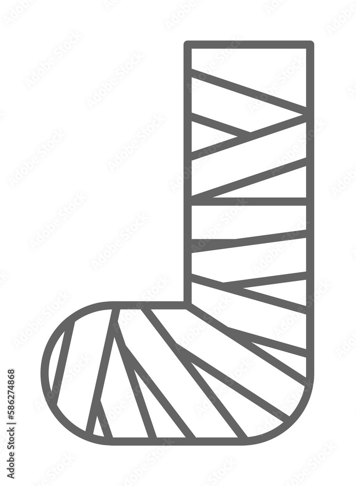 Poster emergencies, bandage icon. element of emergencies icon. thin line icon for website design and develo