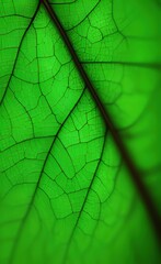 green leaf texture created with Generative AI technology