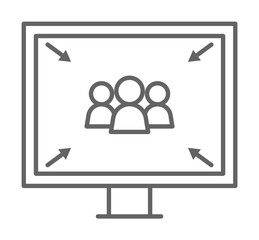 Emergencies, assembly point icon. Element of emergencies icon. Thin line icon for website design and development, app development