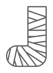 Emergencies, bandage icon. Element of emergencies icon. Thin line icon for website design and development, app development