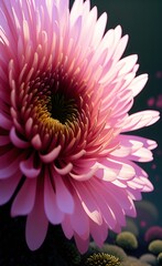 pink dahlia flower created with Generative AI technology