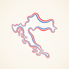 Croatia - Outline Map