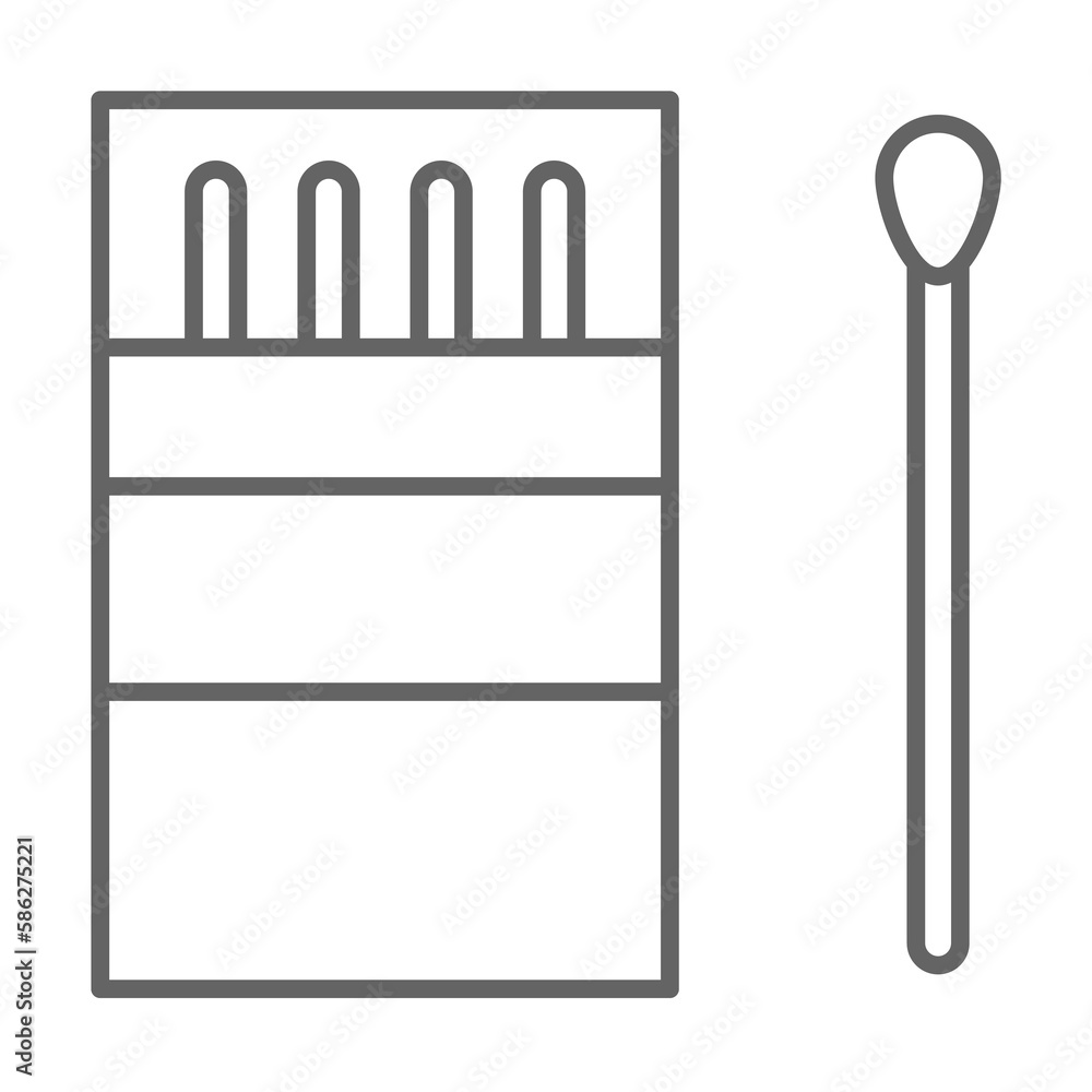Poster emergencies, match icon. element of emergencies icon. thin line icon for website design and developm