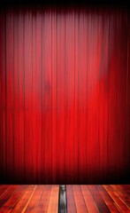 red curtain with spotlights created with Generative AI technology