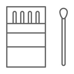 Emergencies, match icon. Element of emergencies icon. Thin line icon for website design and development, app development