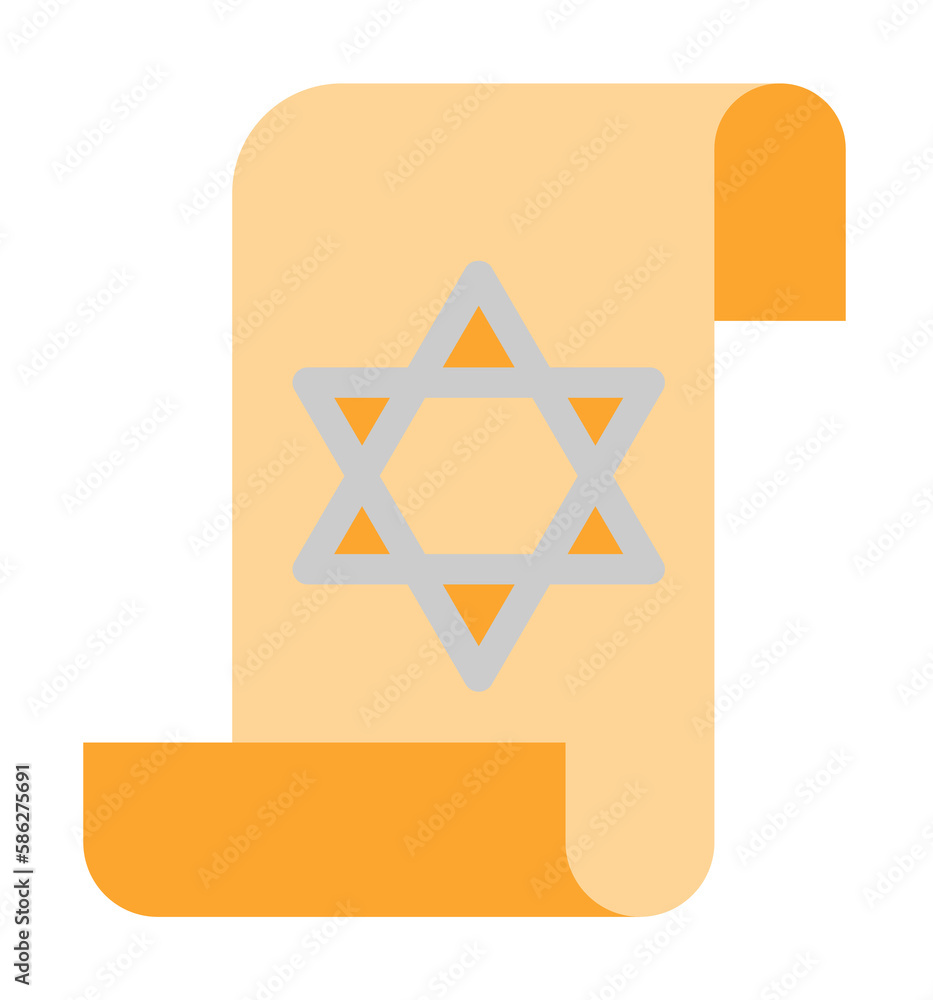 Poster parchment astrology icon. simple color elements of esoteric icons for ui and ux, website or mobile a