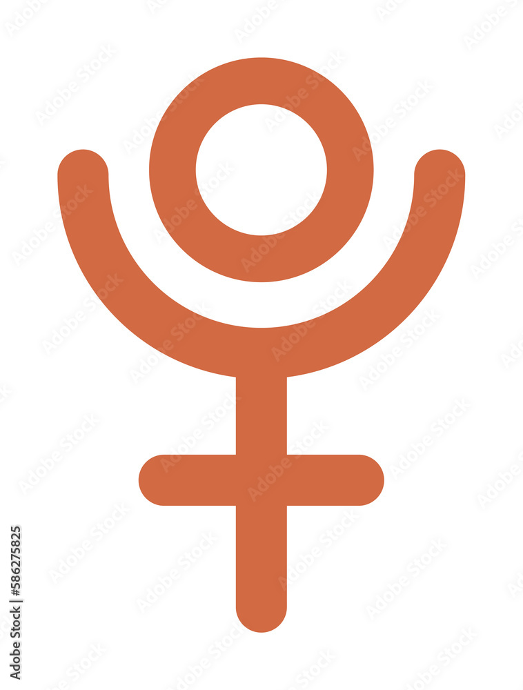 Poster pluto symbol icon. simple color elements of esoteric icons for ui and ux, website or mobile applicat