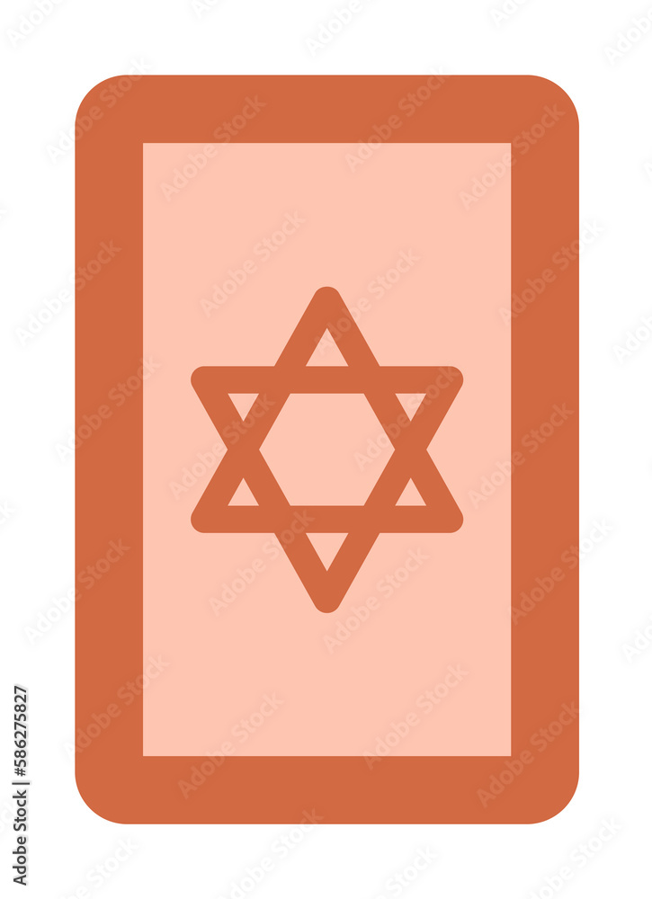 Poster tarot card icon. simple color elements of esoteric icons for ui and ux, website or mobile applicatio