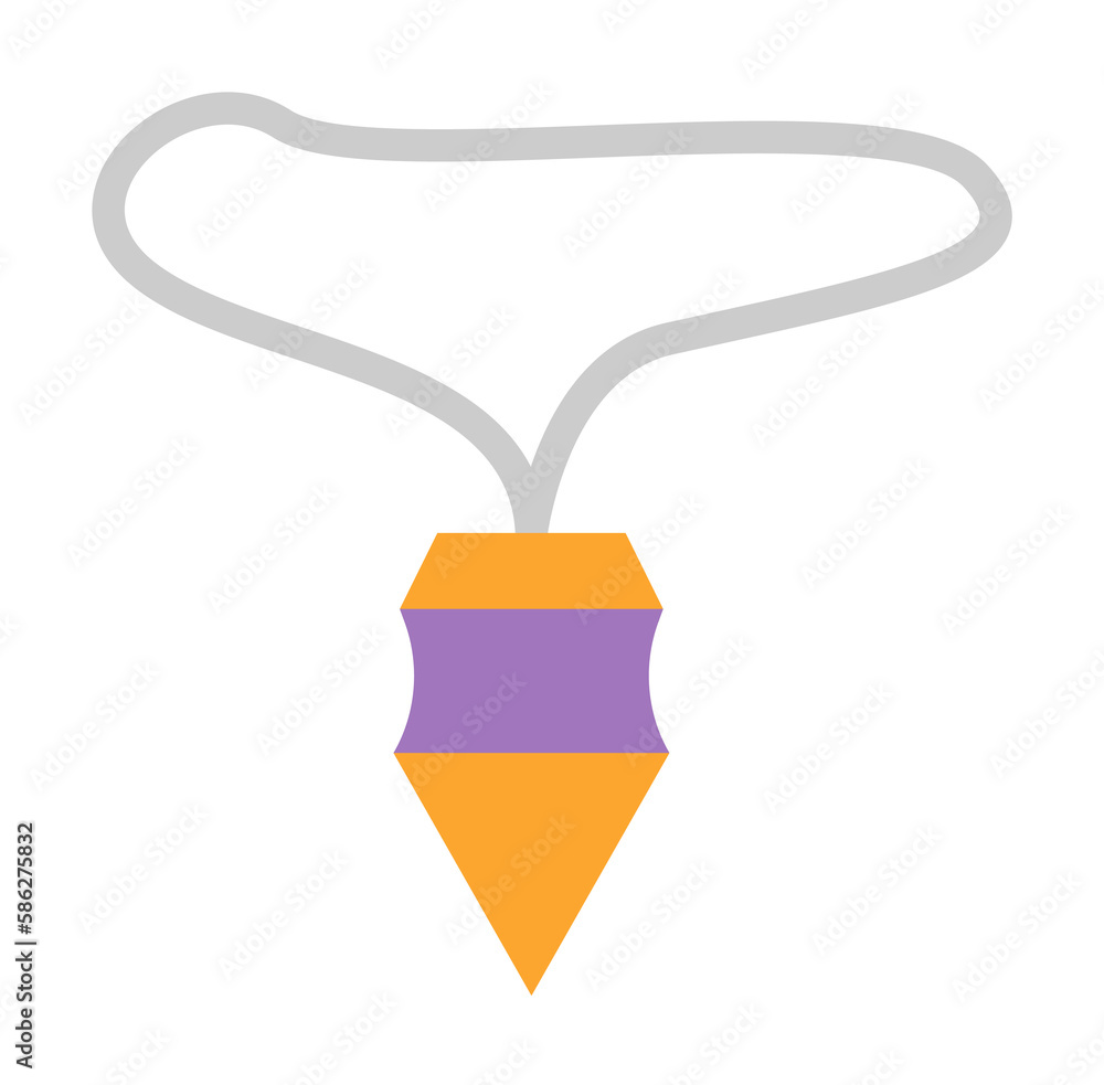 Poster necklace diamond icon. simple color elements of esoteric icons for ui and ux, website or mobile appl