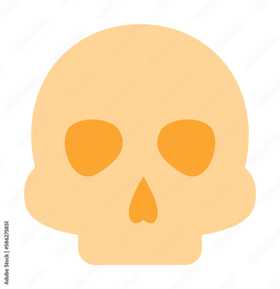 Poster skull head icon. simple color elements of esoteric icons for ui and ux, website or mobile applicatio