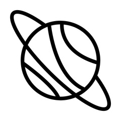 Planet space icon. Simple line, outline elements of esoteric icons for ui and ux, website or mobile application