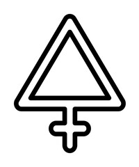 Sulfur symbol icon. Simple line, outline elements of esoteric icons for ui and ux, website or mobile application