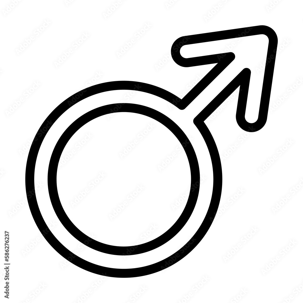 Poster symbol mars icon. simple line, outline elements of esoteric icons for ui and ux, website or mobile a