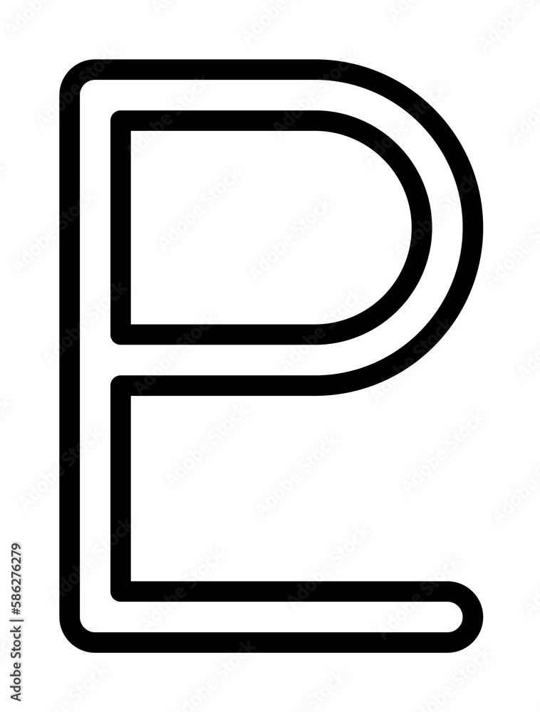 Poster symbol pluto icon. simple line, outline elements of esoteric icons for ui and ux, website or mobile 