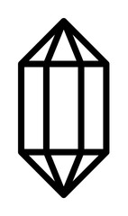 Diamond esoteric icon. Simple line, outline elements of esoteric icons for ui and ux, website or mobile application