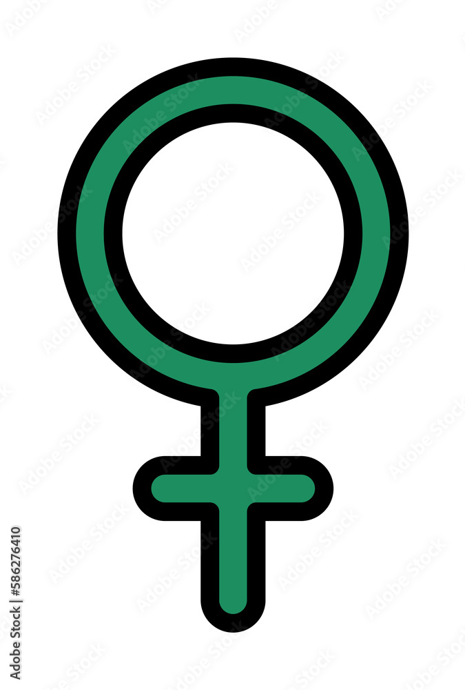 Poster symbol venus icon. simple color with outline elements of esoteric icons for ui and ux, website or mo