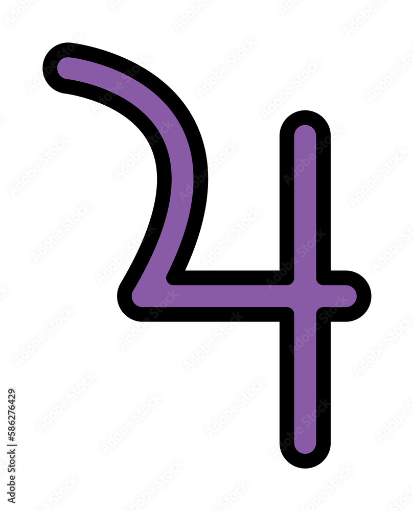 Aufkleber symbol jupiter icon. simple color with outline elements of esoteric icons for ui and ux, website or 